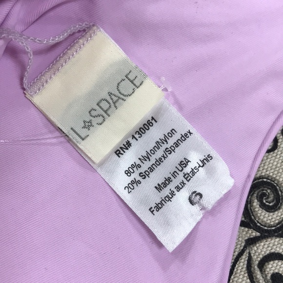 🎁 L*SPACE LAVENDER SENSUAL SOLIDS JENN Swimsuit - Picture 5 of 6